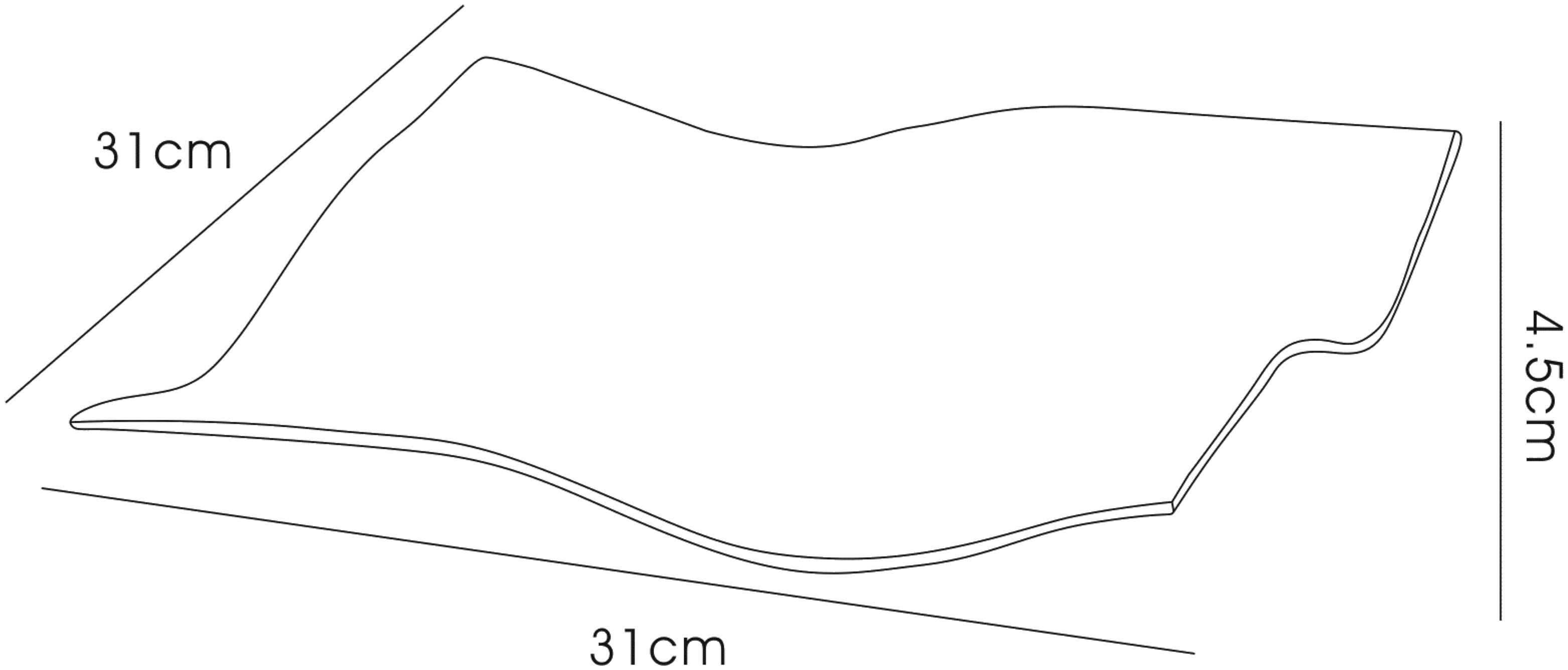 IL70356  Carina Glass Art Platter 12 Inch